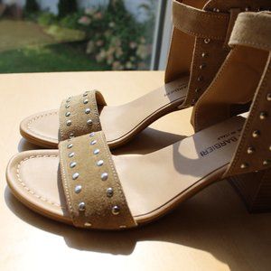 Barbara Barbieri Tan Suede Sandle made in Italy
